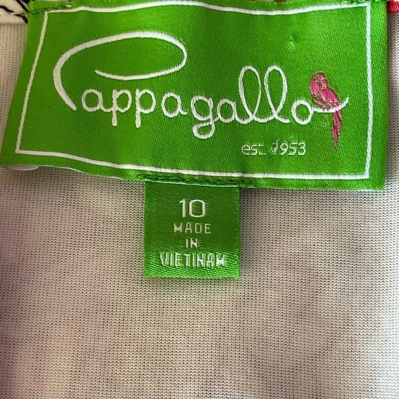 Pappogallo Dress Size 10 Embroidery around neck sleeves V Neck Fully Lin… - Picture 9 of 12